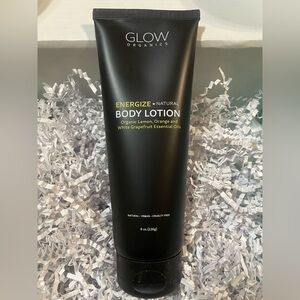 Glow Organics Energize Natural Body Lotion - Black - NEW